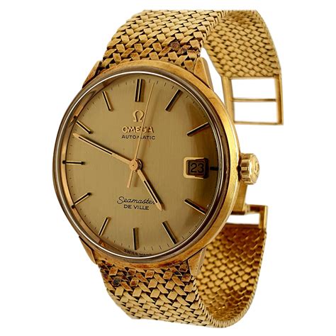 vintage omega men's gold watches